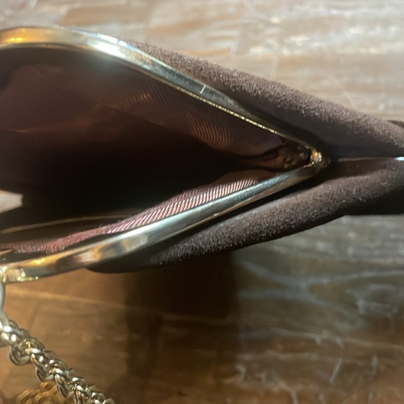 Vintage Triangle New York Suede Frame Purse🖤 - Picture 5 of 12